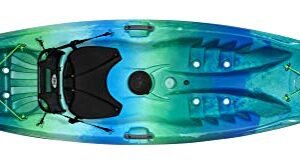 Perception Tribe 9.5′ Sit-On-Top Recreational Kayak – Adjustable Framed Seat & Ample Storage (Déjà Vu)
