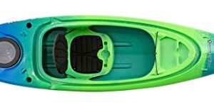 Perception Flash 9.5 Sit-Inside Kayak – Rod Holders & Rear Storage, 41 lb (Earth)