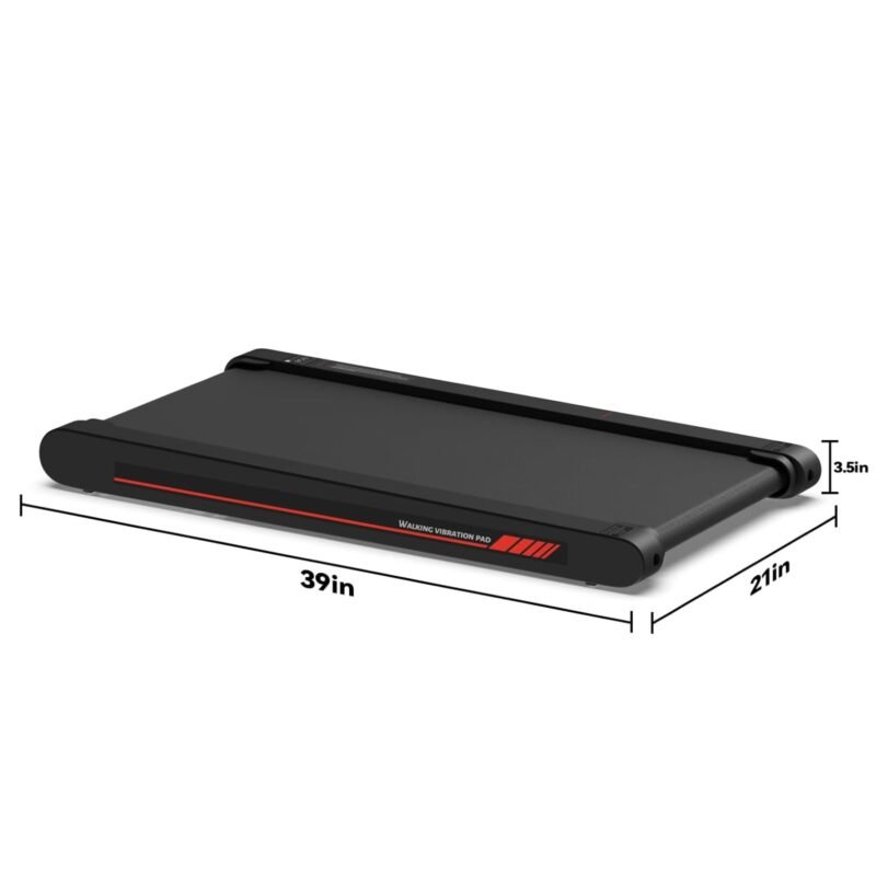 Sperax 3-in-1 Under-Desk Walking Pad – App & Remote-Controlled Vibration Treadmill, 2.5 HP Quiet Motor, 9% Auto-Incline (Red) - Image 13
