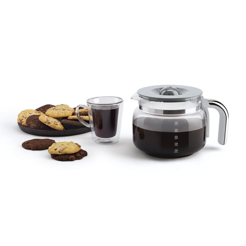 Smeg DCF02CRUK Drip Coffee Maker – 1.4 L, Aroma Selector, Auto-Start Timer, Anti-Drip System, Digital Display, Cream - Image 21