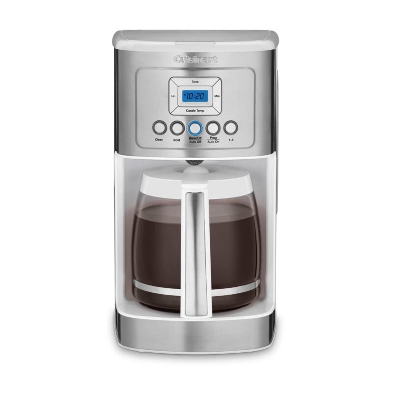 Cuisinart DCC-3200P1 14-Cup Programmable Coffee Maker – Stainless Steel Drip Machine with Brew Strength Control, Glass Carafe, 1–4 Cup Setting & Auto Shut-Off