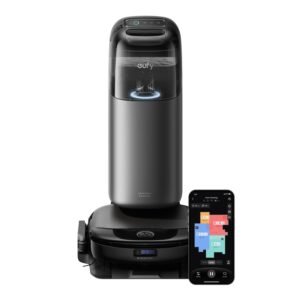 eufy Omni S1 Pro Robot Vacuum and Mop, 8000Pa Suction, Self-Emptying & Mop Washing, HydroJet Ozone Cleaning, Smart Obstacle Avoidance, All-in-One Station