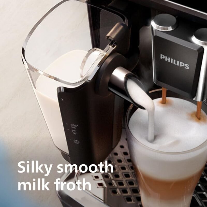 Philips 5400 Series EP5446/70 – Fully Automatic Espresso Machine with LatteGo, Ceramic Grinder & 12 One-Touch Beverages (Black) - Image 8