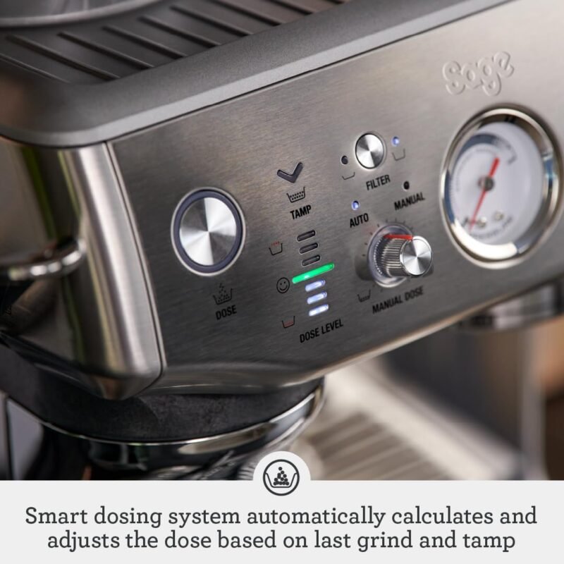 Sage Barista Express Impress – Bean-to-Cup Espresso Machine with 25-Setting Grinder & Milk Frother, Brushed Stainless Steel - Image 5