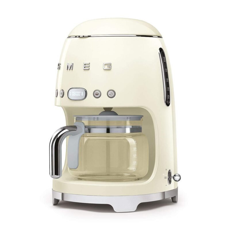 Smeg DCF02CRUK Drip Coffee Maker – 1.4 L, Aroma Selector, Auto-Start Timer, Anti-Drip System, Digital Display, Cream - Image 9