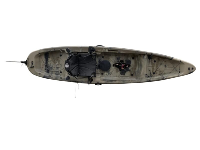 BKC Brooklyn 12.0 Single Pedal 12′ Sit-On-Top Fishing Kayak – High-Speed Pedal Drive, Stable HDPE Hull - Image 19