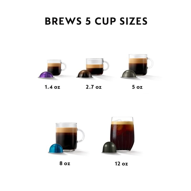 Nespresso Vertuo Pop+ Coffee & Espresso Maker by Breville – Coconut White | 5 Brew Sizes, 0.74L Removable Tank, Compact & Sustainable Design - Image 21