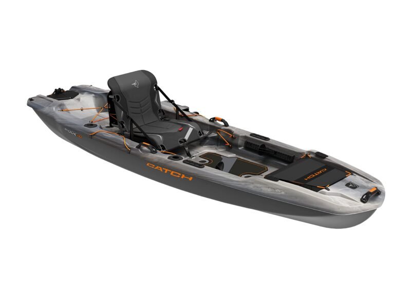 Pelican Catch Mode 110 Premium Angler Kayak – 10 ft 8 in Sit-On-Top with ERGOBOOST™ Seat & Tunnel Hull (Granite) - Image 3