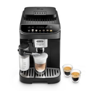 De’Longhi Magnifica Evo ECAM292.81.B – Bean-to-Cup Coffee & Cappuccino Maker with LatteCrema System, 1.8 L Tank & 250 g Hopper (Black)