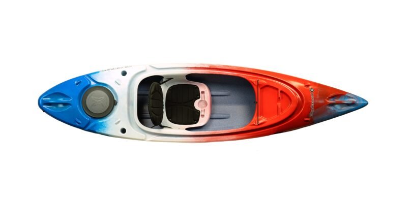 Perception Flash 9.5 Sit-Inside Kayak – Rod Holders & Rear Storage, 41 lb (Earth) - Image 2
