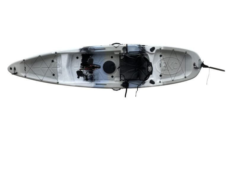 BKC Brooklyn 12.0 Single Pedal 12′ Sit-On-Top Fishing Kayak – High-Speed Pedal Drive, Stable HDPE Hull - Image 22