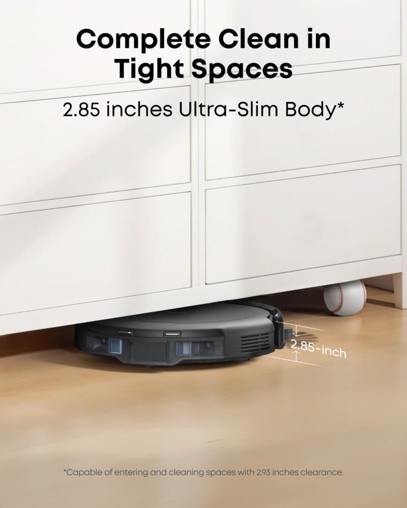 eufy Omni C20 Robot Vacuum and Mop Combo | 7000Pa Suction, Self-Emptying, Auto Mop Wash & Dry, Ultra-Slim, All-in-One Cleaning Station - Image 12