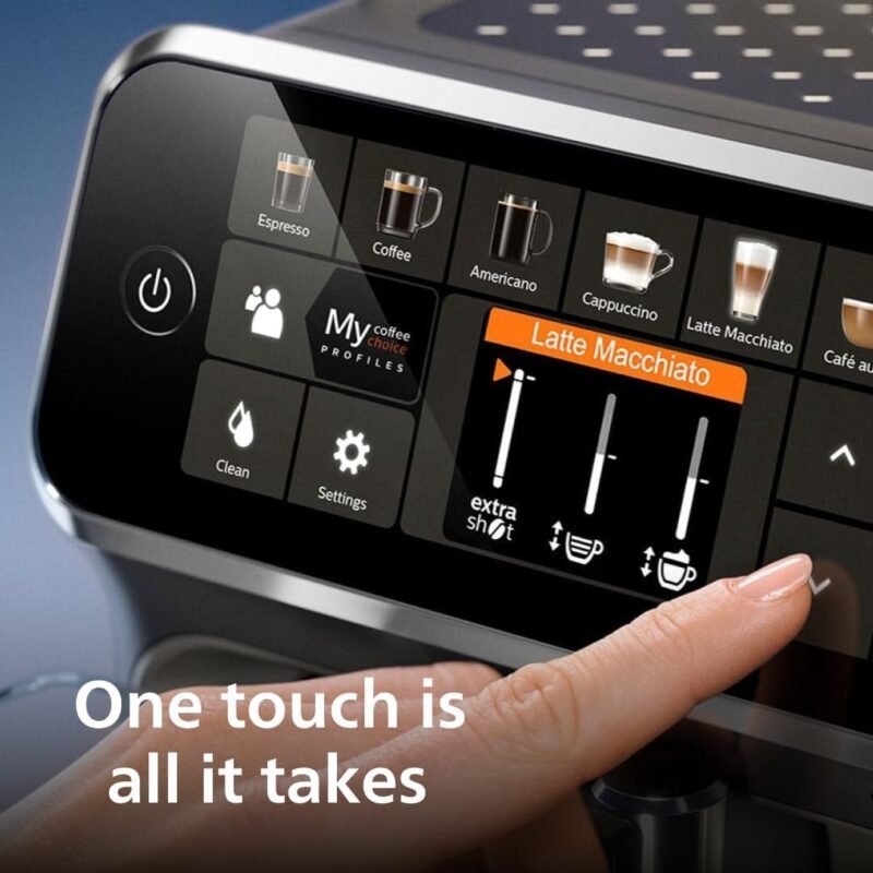 Philips 5400 Series EP5446/70 – Fully Automatic Espresso Machine with LatteGo, Ceramic Grinder & 12 One-Touch Beverages (Black) - Image 6