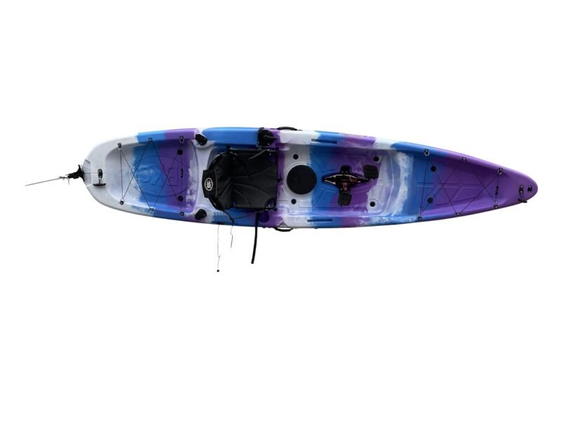 BKC Brooklyn 12.0 Single Pedal 12′ Sit-On-Top Fishing Kayak – High-Speed Pedal Drive, Stable HDPE Hull - Image 10