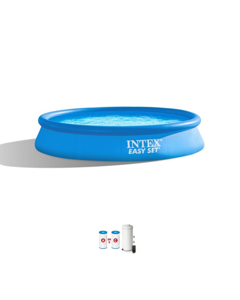 Intex 28167EH Easy Set Inflatable Pool Set – 15ft (4.57m) x 48in (122cm) Round Above Ground Pool with 1,000 GPH Pump, Ladder, Cover & Ground Cloth – 3,736 Gallon (14,141L) Capacity – 3-Ply PVC - Image 6