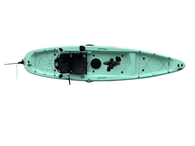 BKC Brooklyn 12.0 Single Pedal 12′ Sit-On-Top Fishing Kayak – High-Speed Pedal Drive, Stable HDPE Hull - Image 12