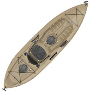 Lifetime Tamarack Angler 100 10′ Sit-On-Top Fishing Kayak – Stable HDPE Hull, Adjustable Seat & Rod Holders