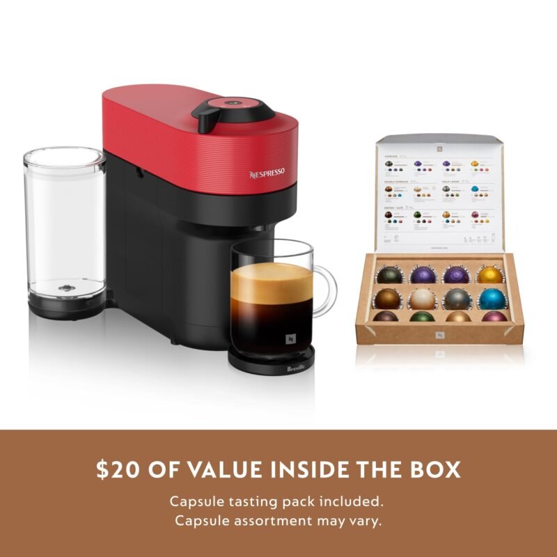 Nespresso Vertuo Pop+ Coffee & Espresso Maker by Breville – Coconut White | 5 Brew Sizes, 0.74L Removable Tank, Compact & Sustainable Design - Image 48