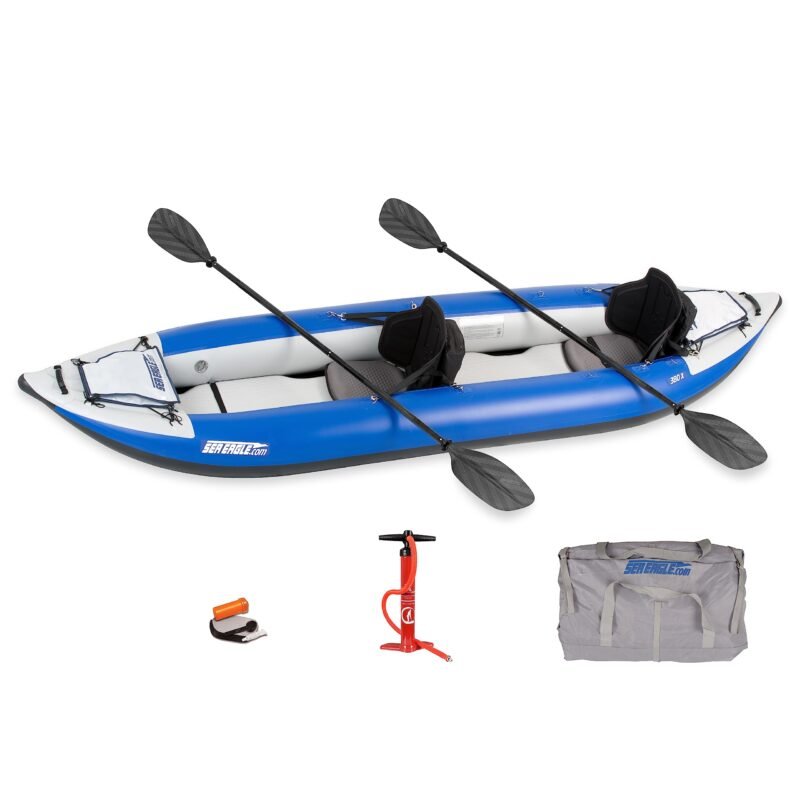 Sea Eagle 380X 12’6″ Explorer Inflatable Kayak – Self-Bailing, Drop-Stitch Floor, Removable Skeg, Whitewater & Touring - Image 5