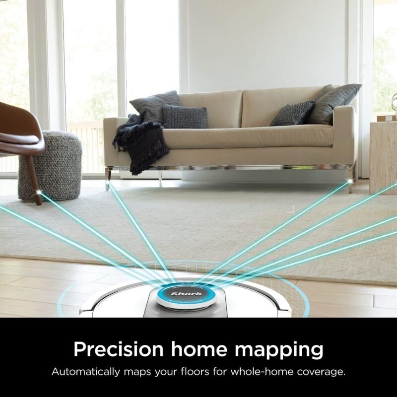 Shark AI Ultra Robot Vacuum – Self-Emptying, Smart Mapping, Matrix Clean, 60-Day XL Base, Pet Hair Pickup, Voice/App Control, LiDAR Navigation for Carpet & Hard Floors - Image 6