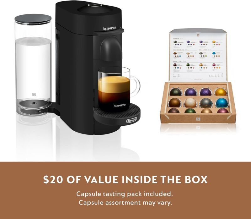 Nespresso VertuoPlus Coffee & Espresso Maker by De'Longhi – Grey | 4 Brew Sizes, 1.18L Removable Tank, Centrifusion Technology - Image 66