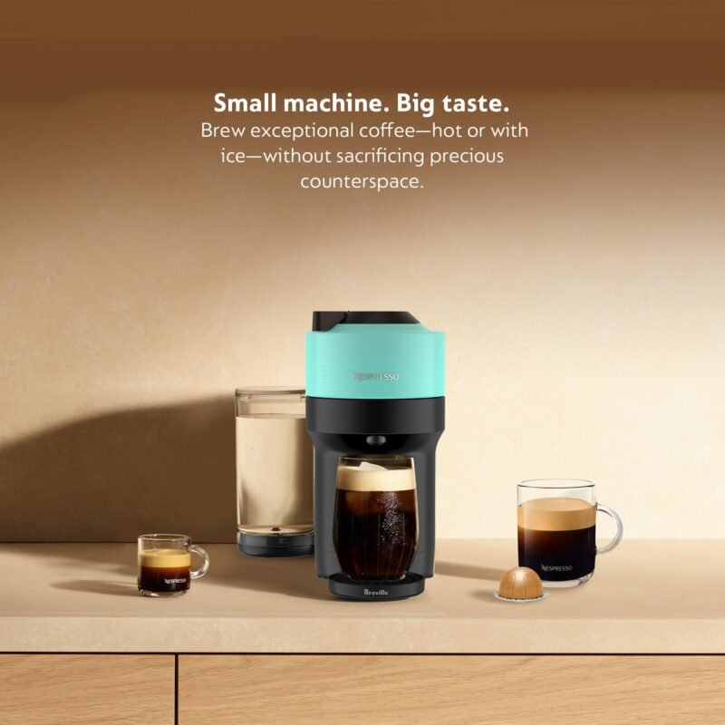 Nespresso Vertuo Pop+ Coffee & Espresso Maker by Breville – Coconut White | 5 Brew Sizes, 0.74L Removable Tank, Compact & Sustainable Design - Image 60