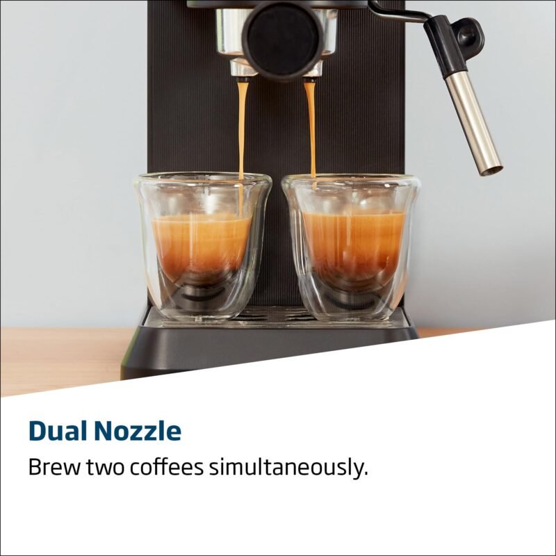 Beko CaffeExperto CEP5304X – Semi-Automatic Espresso Machine with Colour Touch Display & Integrated Milk Jug, Dual Nozzle, 15-Bar, Silver - Image 5