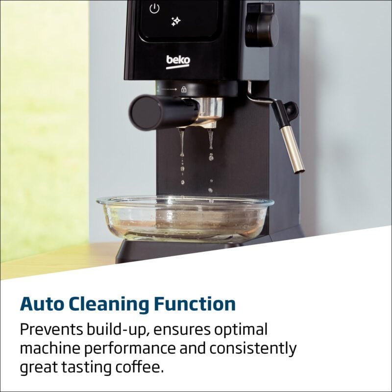 Beko CaffeExperto CEP5304X – Semi-Automatic Espresso Machine with Colour Touch Display & Integrated Milk Jug, Dual Nozzle, 15-Bar, Silver - Image 7