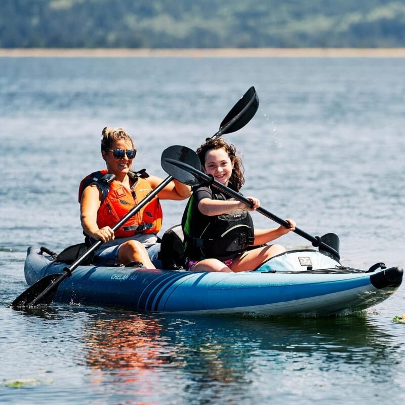 AQUAGLIDE Chelan 155 Inflatable Tandem Kayak – PVC Duratex™ Drop-Stitch Hard-Bottom Performance Touring - Image 3