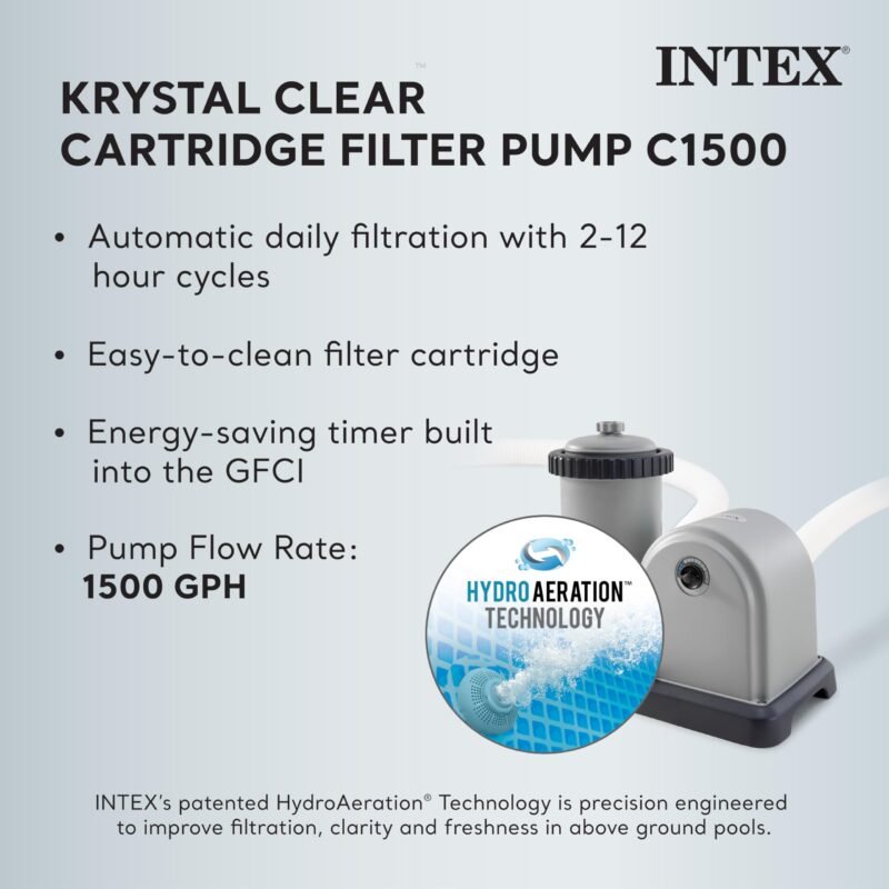 Intex 26701EH Prism Frame 10ft (3.05m) x 30in (76cm) Above Ground Pool Set – 1,185 Gallon (4,486L) Capacity with Filter Pump – Rust & Puncture Resistant, Quick Setup - Image 61