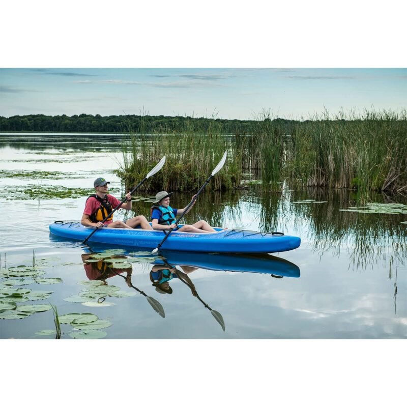Advanced Elements AirVolution2™ 12′ Tandem Drop-Stitch Inflatable Kayak – Blue with Carry Bag - Image 12