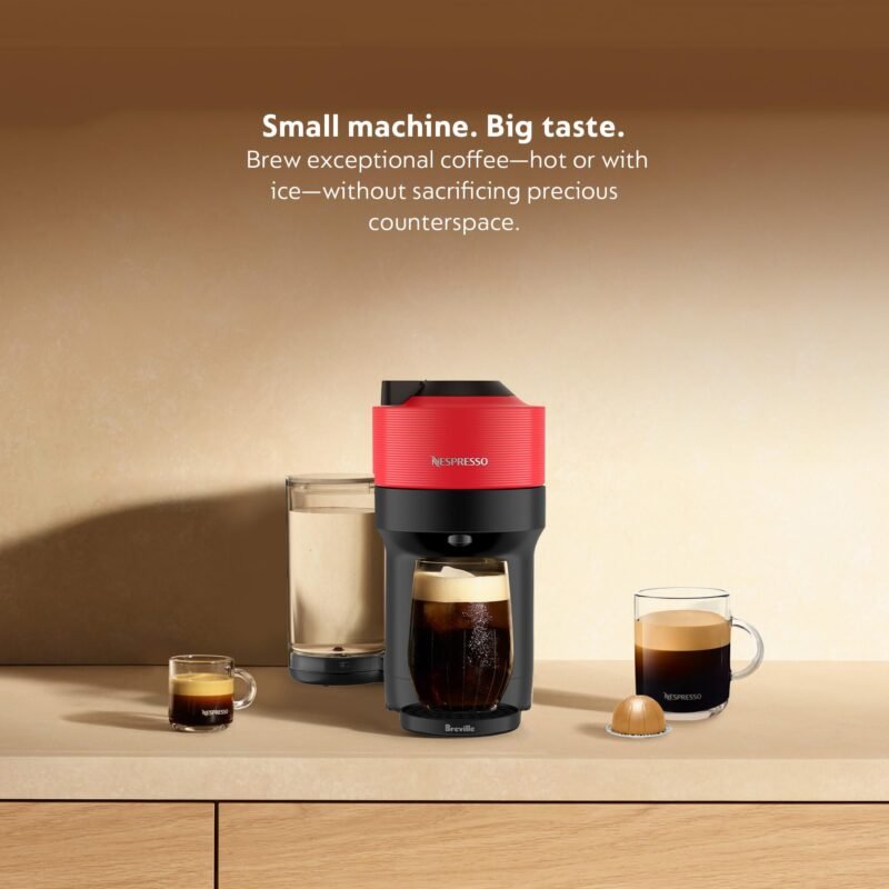 Nespresso Vertuo Pop+ Coffee & Espresso Maker by Breville – Coconut White | 5 Brew Sizes, 0.74L Removable Tank, Compact & Sustainable Design - Image 23