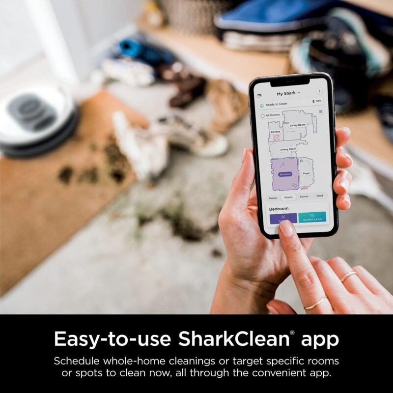 Shark AI Ultra Robot Vacuum – Self-Emptying, Smart Mapping, Matrix Clean, 60-Day XL Base, Pet Hair Pickup, Voice/App Control, LiDAR Navigation for Carpet & Hard Floors - Image 10