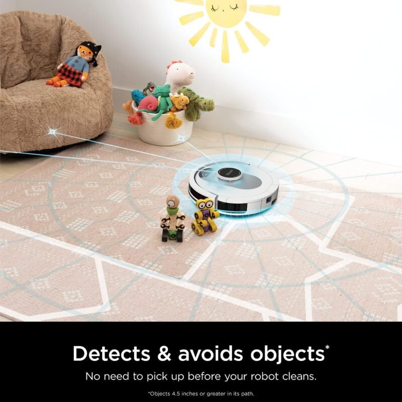 Shark AI Ultra Robot Vacuum – Self-Emptying, Smart Mapping, Matrix Clean, 60-Day XL Base, Pet Hair Pickup, Voice/App Control, LiDAR Navigation for Carpet & Hard Floors - Image 7
