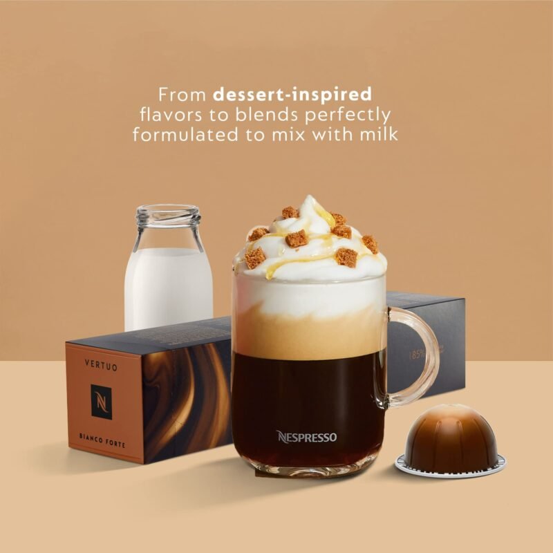 Nespresso Vertuo Pop+ Coffee & Espresso Maker by Breville – Coconut White | 5 Brew Sizes, 0.74L Removable Tank, Compact & Sustainable Design - Image 34