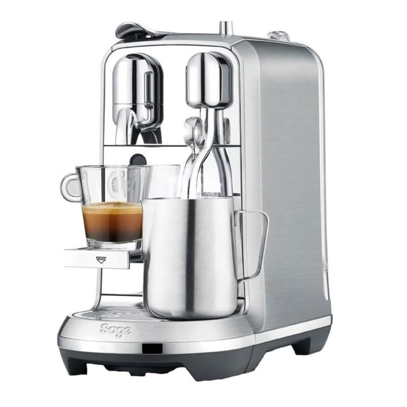 Sage Nespresso Creatista Plus BNE800 – Capsule Espresso Machine with Automatic Steam Wand, 3 Sec Heat-Up, 8 Froth & 11 Temp Settings, Brushed Stainless Steel