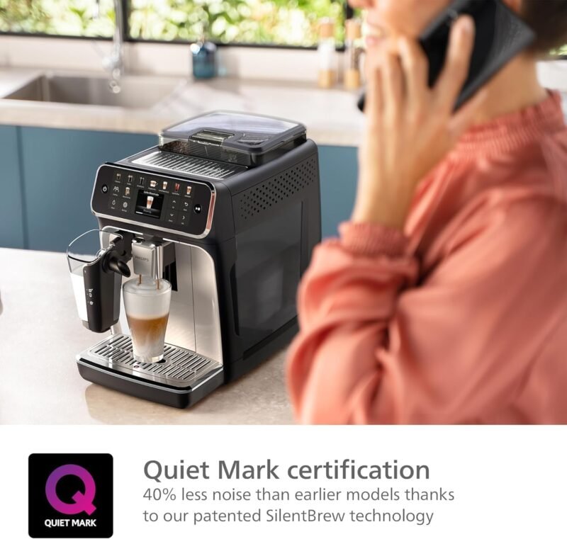 Philips 5400 Series EP5446/70 – Fully Automatic Espresso Machine with LatteGo, Ceramic Grinder & 12 One-Touch Beverages (Black) - Image 7