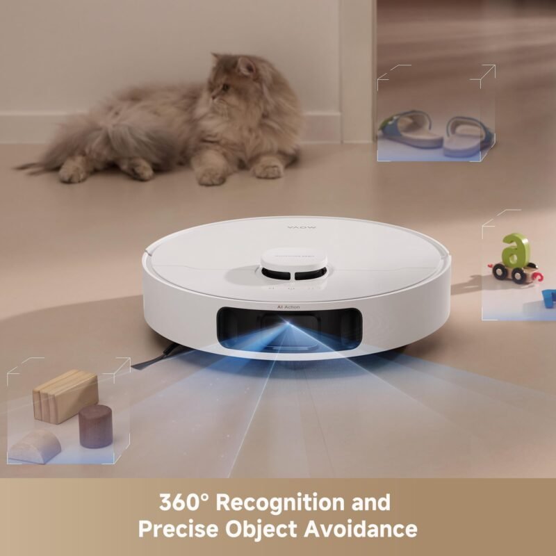 MOVA P10 Pro Ultra Robot Vacuum & Mop Combo | 13,000Pa Suction, 149℉ Mop Washing, Dual Spinning Mop, Auto Empty, App Control - Image 10