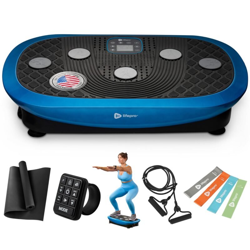 LifePro 4D Vibration Plate Machine – 150 kg Capacity, Silent Triple-Motor 4D Motion for Circulation, Lymphatic Drainage & Body Toning - Image 3