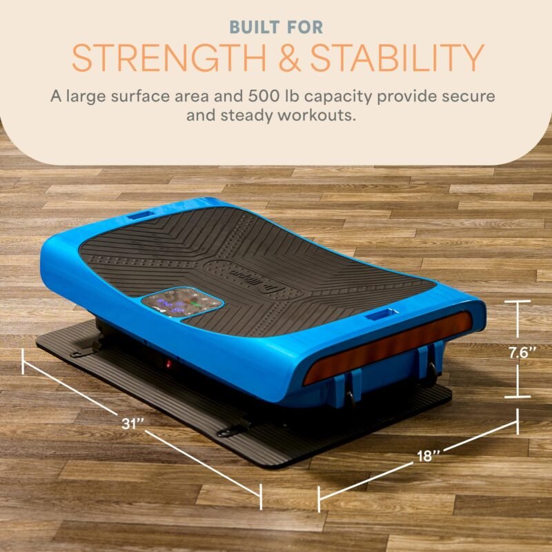 LifePro 4D Vibration Plate Machine – 150 kg Capacity, Silent Triple-Motor 4D Motion for Circulation, Lymphatic Drainage & Body Toning - Image 9
