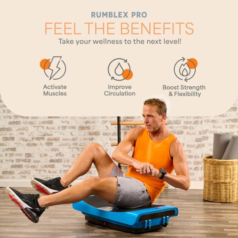 LifePro 4D Vibration Plate Machine – 150 kg Capacity, Silent Triple-Motor 4D Motion for Circulation, Lymphatic Drainage & Body Toning - Image 6