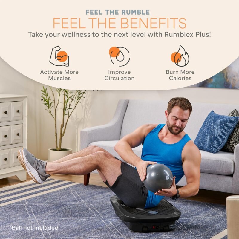 LifePro 4D Vibration Plate Machine – 150 kg Capacity, Silent Triple-Motor 4D Motion for Circulation, Lymphatic Drainage & Body Toning - Image 13