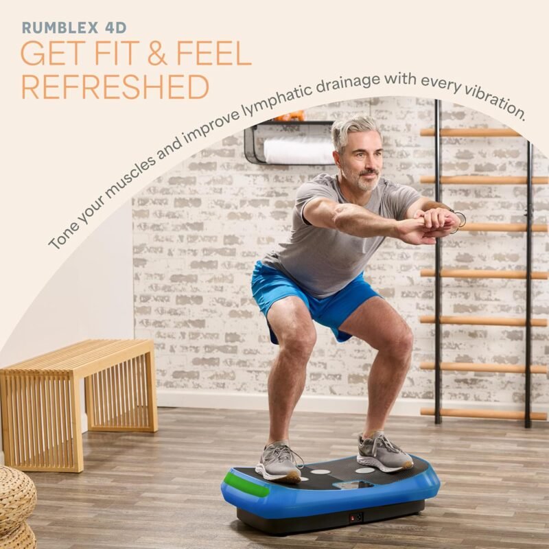 LifePro Rumblex 4D Vibration Plate – 150 kg Capacity, 4D Oscillation, Linear & Pulsation Modes for Weight Loss & Recovery - Image 9