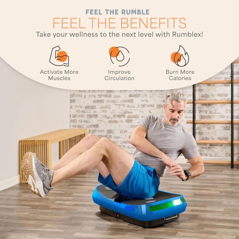 LifePro Rumblex 4D Vibration Plate – 150 kg Capacity, 4D Oscillation, Linear & Pulsation Modes for Weight Loss & Recovery - Image 12