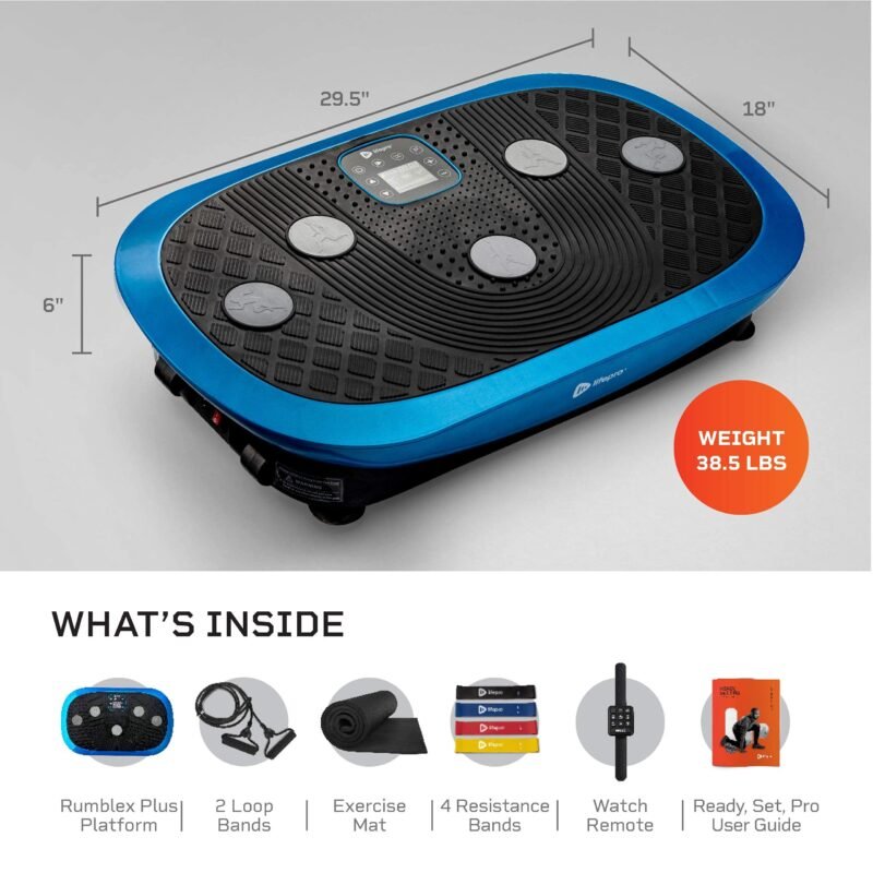 LifePro 4D Vibration Plate Machine – 150 kg Capacity, Silent Triple-Motor 4D Motion for Circulation, Lymphatic Drainage & Body Toning - Image 21