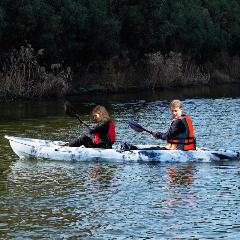 Garvee 12.4 ft Sit-On-Top Kayak – 2-Person HDPE Fishing Kayak, 661 lb Capacity with Accessories - Image 7