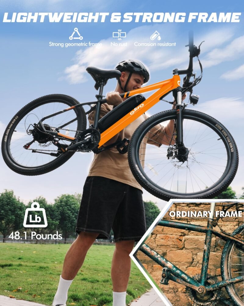Racer Electric Bike for Adults - 21-Speed Mountain Lightweight Ebike with Peak 750W 22MPH Brushless Motor, 375Wh Removable Battery, 26X2.1 Tire Step Over E-MTB, Up to 40 Miles - Image 84
