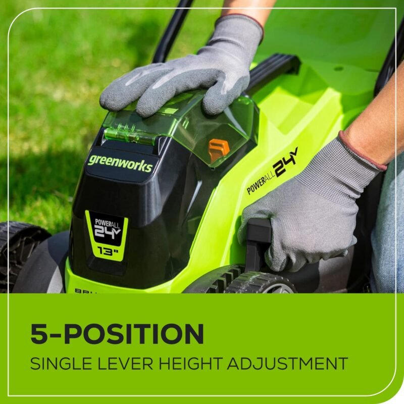 Greenworks 24V Brushless Cordless Push Lawn Mower – 13″ (33 cm) Deck, 4.0 Ah Battery & Charger Included - Image 35