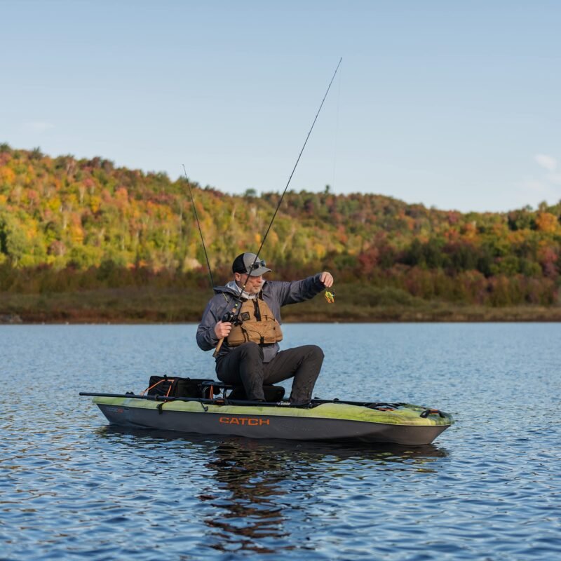 Pelican Catch Mode 110 Premium Angler Kayak – 10 ft 8 in Sit-On-Top with ERGOBOOST™ Seat & Tunnel Hull (Granite) - Image 13
