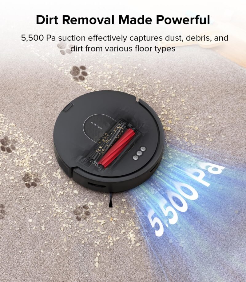 Roborock Qrevo Series Robot Vacuum and Mop – 8000Pa Suction, Dual Spinning Mops, LiDAR Navigation, Self-Emptying Dock, Smart App & Pet Hair Cleaning - Image 24